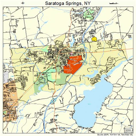 saratoga springs ny street map.